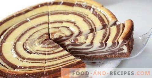 Gâteau zèbre - les meilleures recettes. Comment cuire correctement et savoureux gâteau de zèbre.