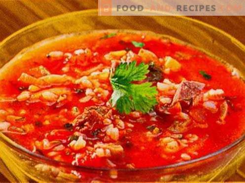 Soupe Kharcho - les meilleures recettes. Comment bien et savoureux cuire la soupe kharcho.