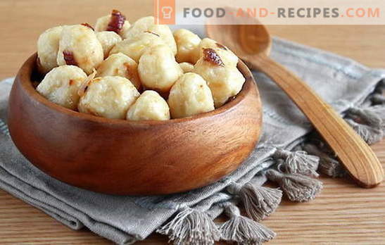 Boulettes farcies aux pommes de terre: ingrédients de base, principes de cuisson. Recettes de délicieuses boulettes farcies aux pommes de terre