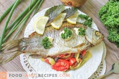 Deux des recettes les plus délicieuses et les plus rapides pour la cuisson du poisson de rivière (carpe crucian)