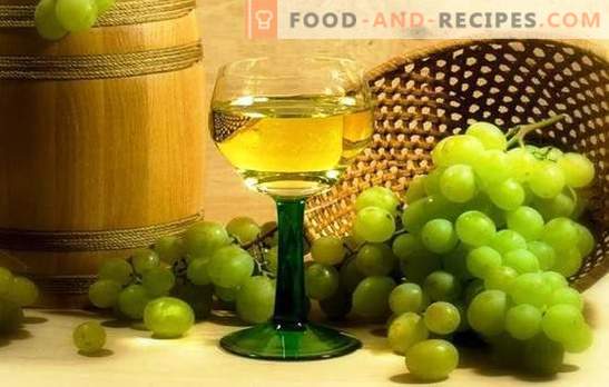 Vin de raisin blanc: les principales étapes de l'élaboration des vins de fruits. Les secrets de la vinification à domicile, les subtilités du vin de raisin blanc