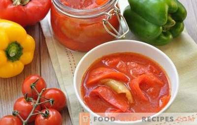 Comment faire de la tomate lecho pour l’hiver: hongrois, bulgare, russe. Choisissez votre recette de leko de tomate pour l'hiver