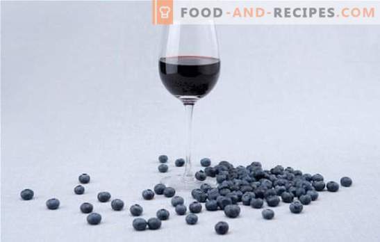 Caractéristiques de la préparation de la purée de vin aux bleuets. Recettes simples de vins traditionnels de bleuets pour la vinification à la maison