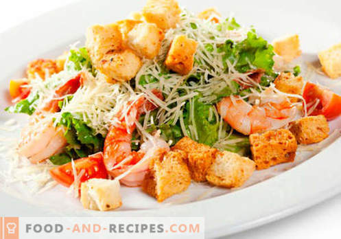 Salades pour le dîner - les meilleures recettes culinaires. Comment bien et savourer des salades pour cuisiner pour le dîner.