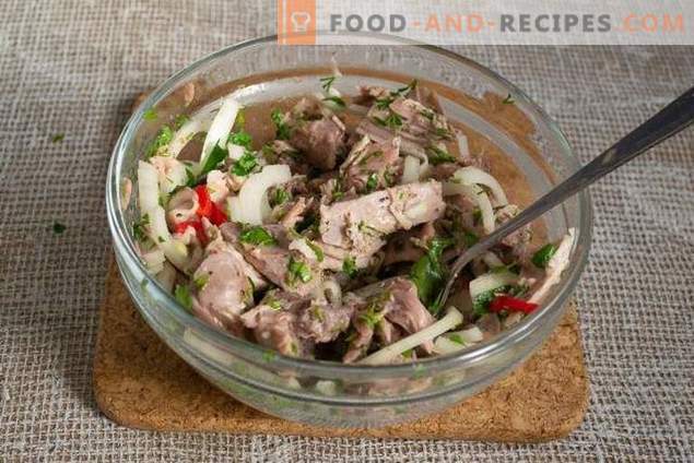 Salade de gelée et viande - 2 plats de 1 jarret de porc