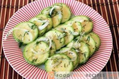 Courgettes instantanées salées