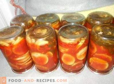 Courge à la sauce tomate pour l'hiver